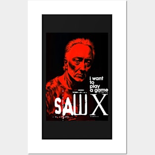 SAW X Tobin Bell as John Kramer movie graphic design poster Posters and Art